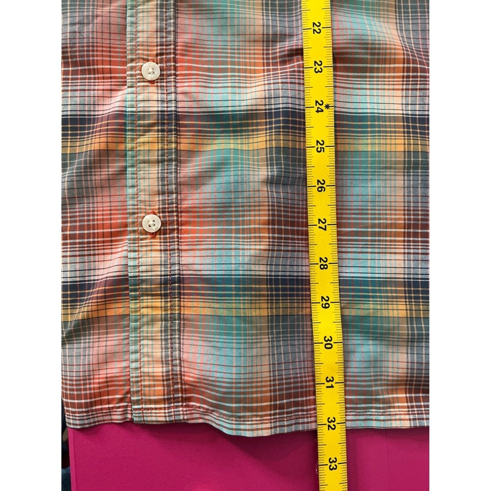 LL Bean Mens Plaid Short Sleeve Button Up Shirt Size XXL Outdoor Casual Rugged - Picture 9 of 9
